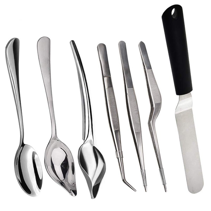 Pinovk 7 Piece Stainless Steel Culinary Specialty Tools Set for Professional Chefs and Home Cooks - Image 1